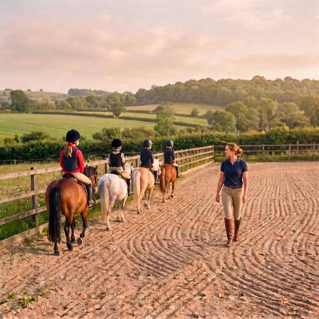 Cours de poney à Écuras, Charente